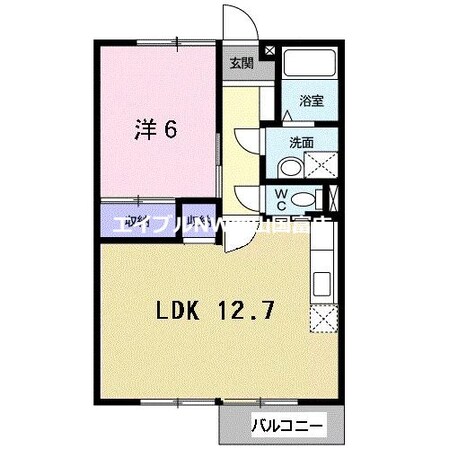 グリンピア古都Ｂの物件間取画像